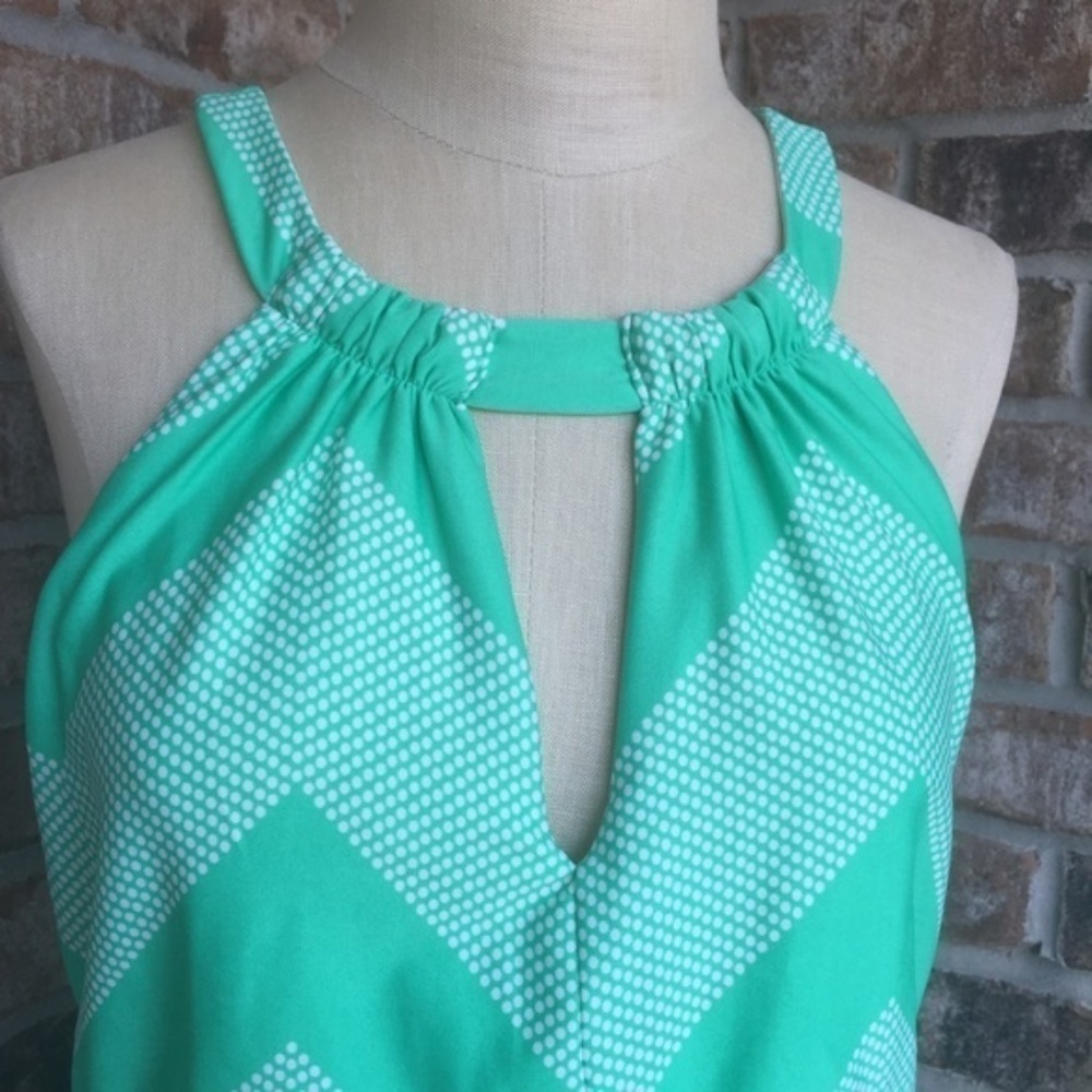 NWOT Emma & Michele Halter Maxi Pattern Dress S